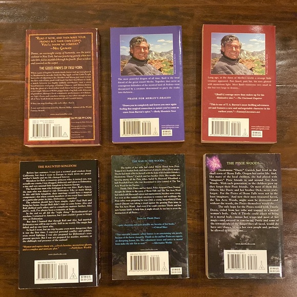 6 Books: Fantasy Adventure Themed Fiction Paperback Novels - Picture 2 of 7